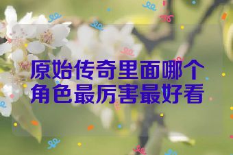 原始传奇里面哪个角色最厉害最好看