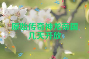 原始传奇神龙帝国几天开放