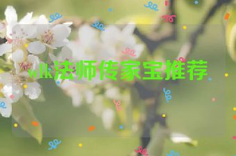 wlk法师传家宝推荐