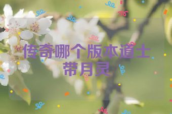 传奇哪个版本道士带月灵