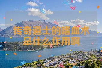 传奇道士的嗜血术是什么作用啊