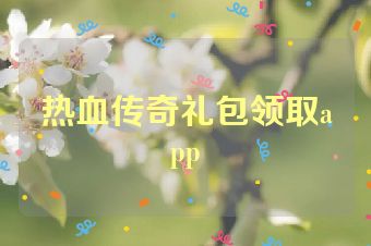 热血传奇礼包领取app