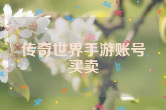 传奇世界手游账号买卖