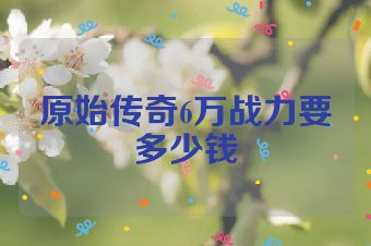 原始传奇6万战力要多少钱