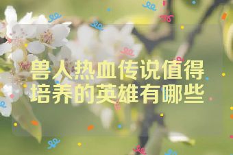 兽人热血传说值得培养的英雄有哪些