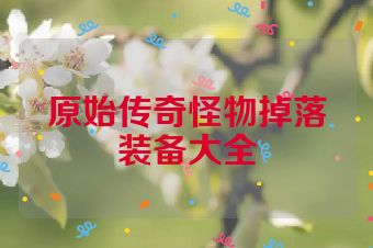 原始传奇怪物掉落装备大全