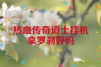 热血传奇道士挂机拿罗刹好吗