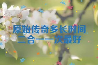 原始传奇多长时间二合一一次最好