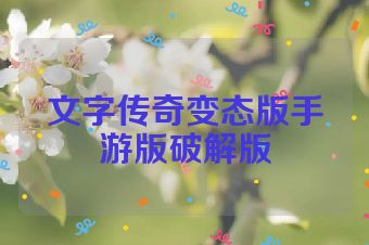 文字传奇变态版手游版破解版