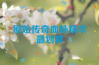 原始传奇血脉精华最划算