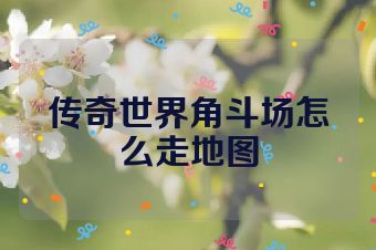 传奇世界角斗场怎么走地图