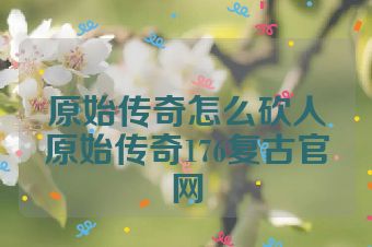 原始传奇怎么砍人原始传奇176复古官网