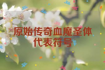 原始传奇血魔圣体代表符号