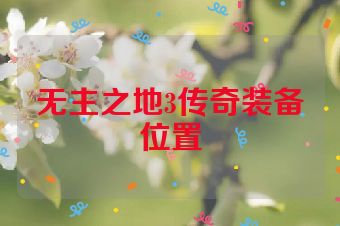 无主之地3传奇装备位置