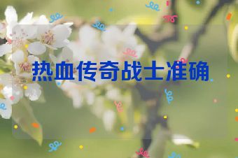 热血传奇战士准确