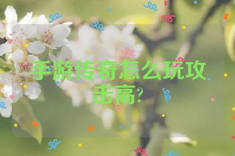 手游传奇怎么玩攻击高?