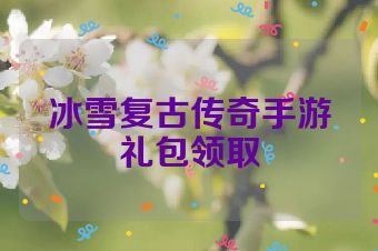 冰雪复古传奇手游礼包领取