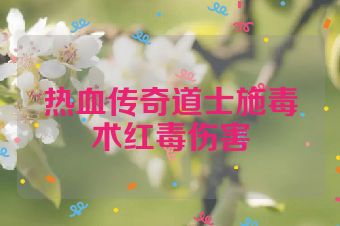 热血传奇道士施毒术红毒伤害