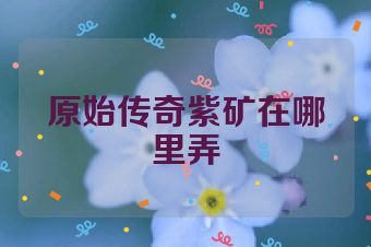 原始传奇紫矿在哪里弄