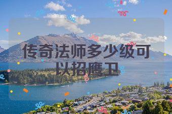 传奇法师多少级可以招鹰卫