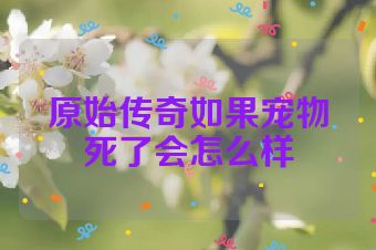 原始传奇如果宠物死了会怎么样
