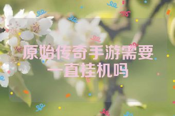 原始传奇手游需要一直挂机吗