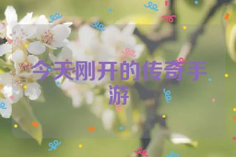 今天刚开的传奇手游