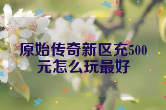 原始传奇新区充500元怎么玩最好