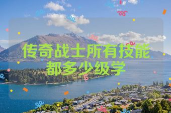 传奇战士所有技能都多少级学