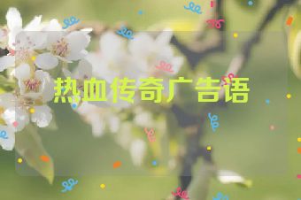 热血传奇广告语