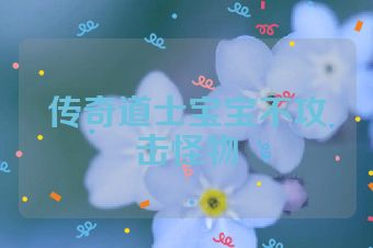 传奇道士宝宝不攻击怪物