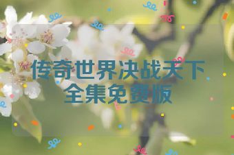 传奇世界决战天下全集免费版