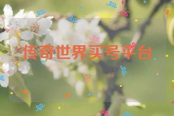 传奇世界买号平台
