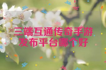 三端互通传奇手游发布平台哪个好
