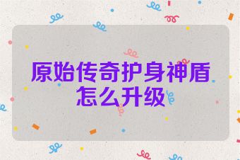 原始传奇护身神盾怎么升级