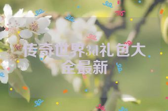 传奇世界3d礼包大全最新