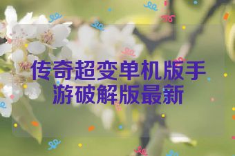 传奇超变单机版手游破解版最新