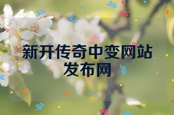 新开传奇中变网站发布网