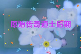 原始传奇道士后期