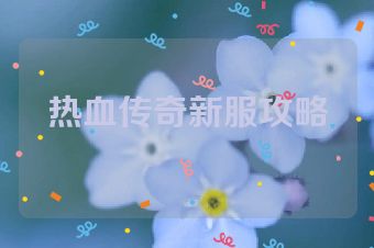 热血传奇新服攻略