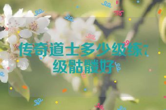 传奇道士多少级练7级骷髅好