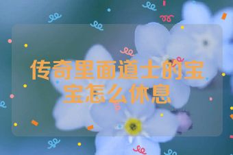 传奇里面道士的宝宝怎么休息
