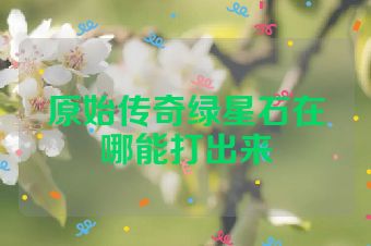 原始传奇绿星石在哪能打出来