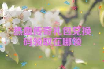 热血传奇礼包兑换码领取在哪领