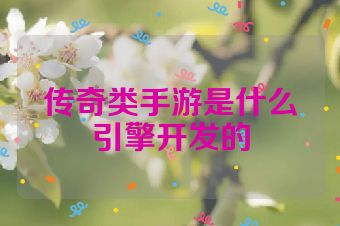 传奇类手游是什么引擎开发的