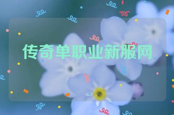 传奇单职业新服网
