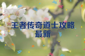 王者传奇道士攻略最新