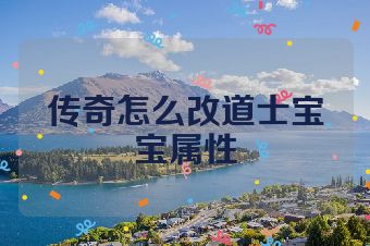 传奇怎么改道士宝宝属性