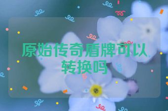 原始传奇盾牌可以转换吗