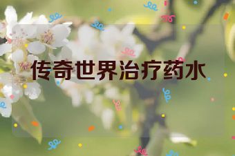 传奇世界治疗药水